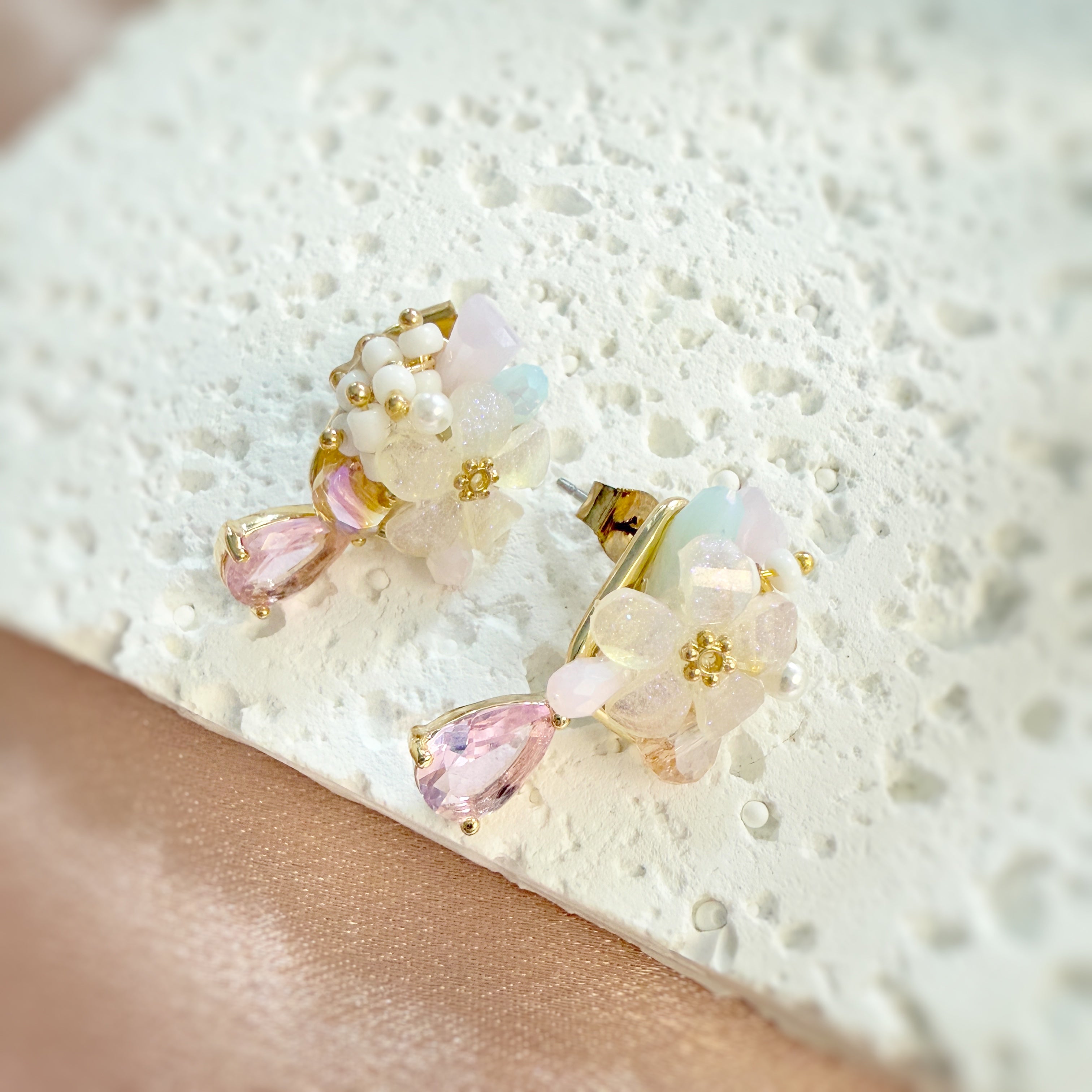 Bloom Teardrop Cute Elegant Earrings - Sisilia Jewels