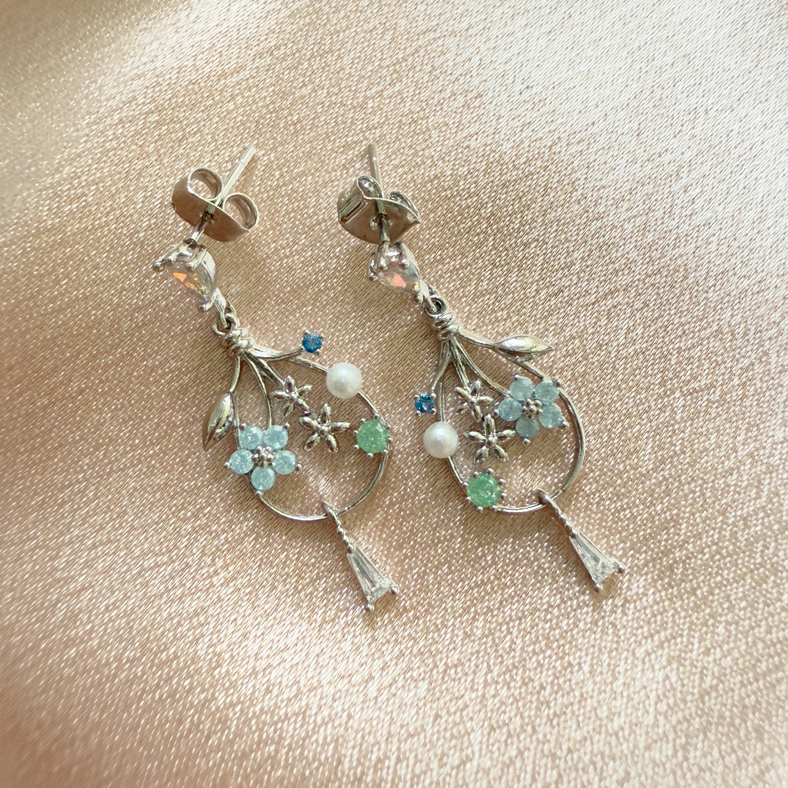Inverted Bloom Cascade Earrings - Sisilia Jewels