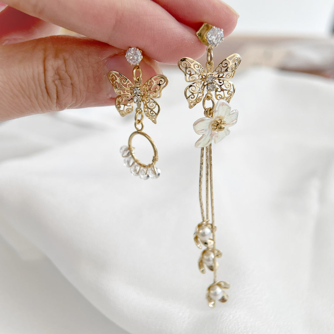 Gold Elegant Butterfly Jewelry Set - Sisilia Jewels