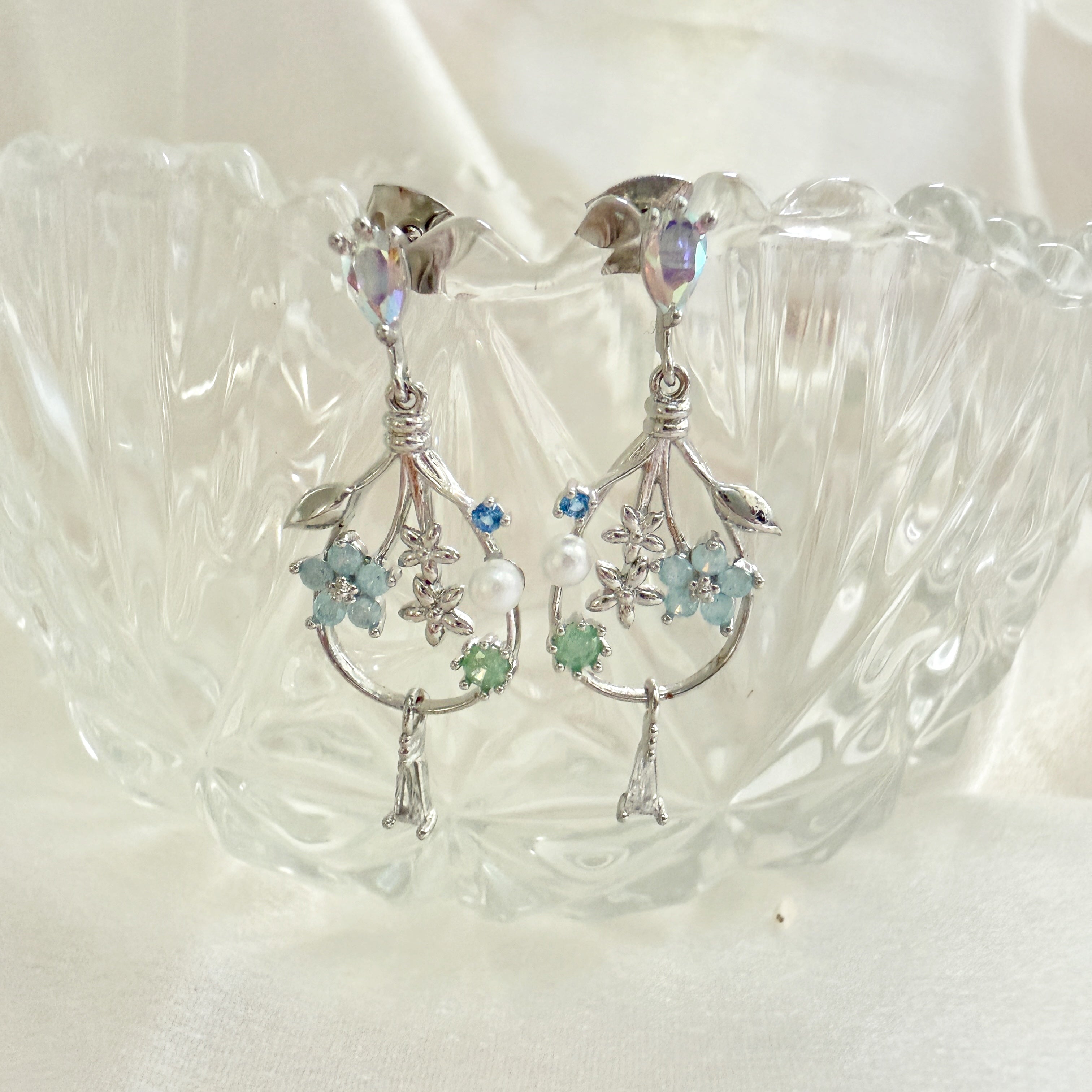 Inverted Bloom Cascade Earrings - Sisilia Jewels