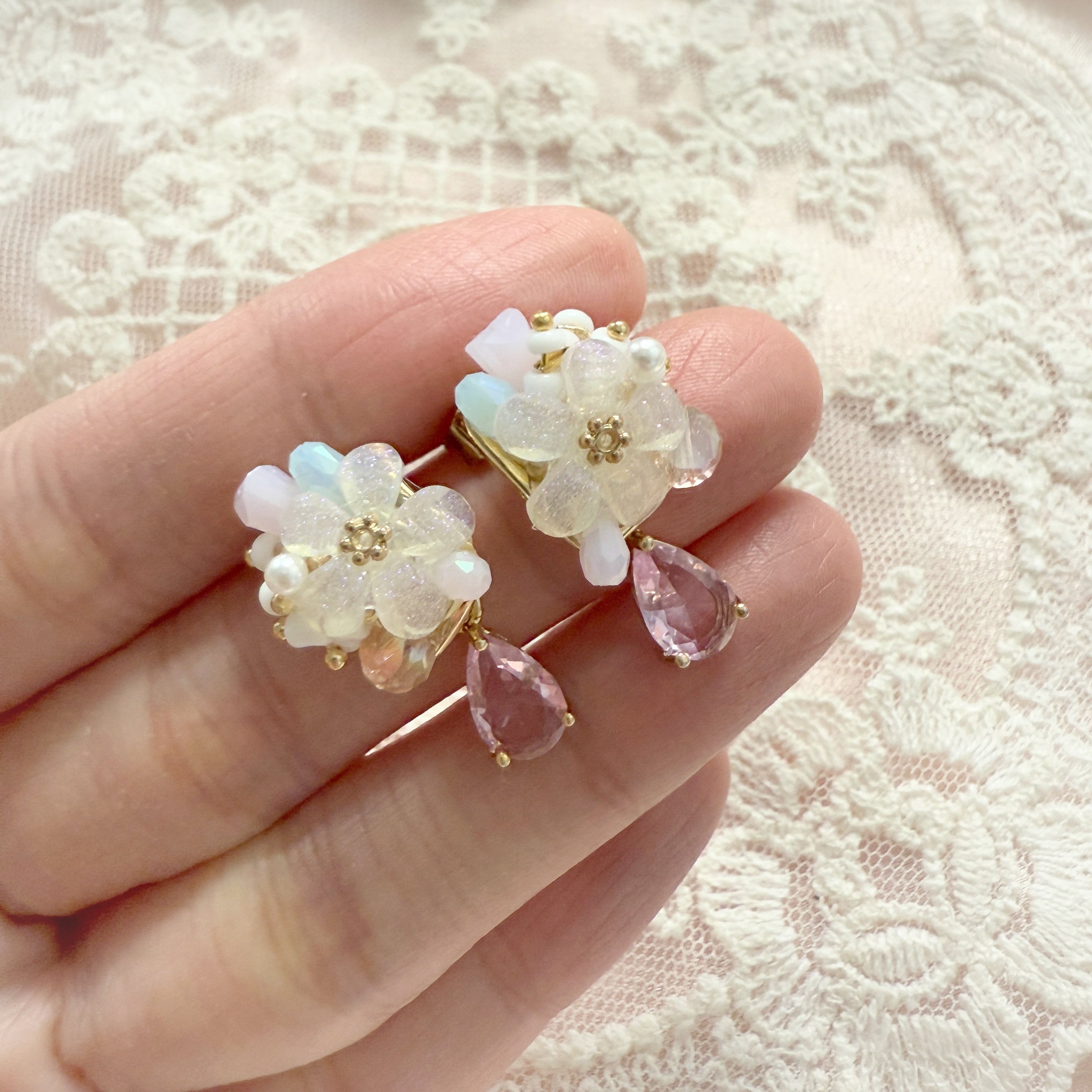 Bloom Teardrop Cute Elegant Earrings - Sisilia Jewels