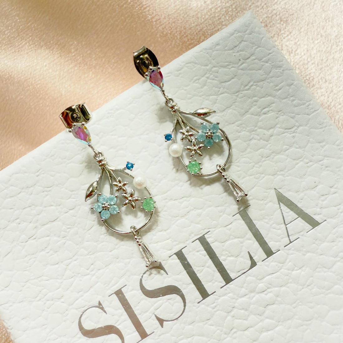 Inverted Bloom Cascade Earrings - Sisilia Jewels