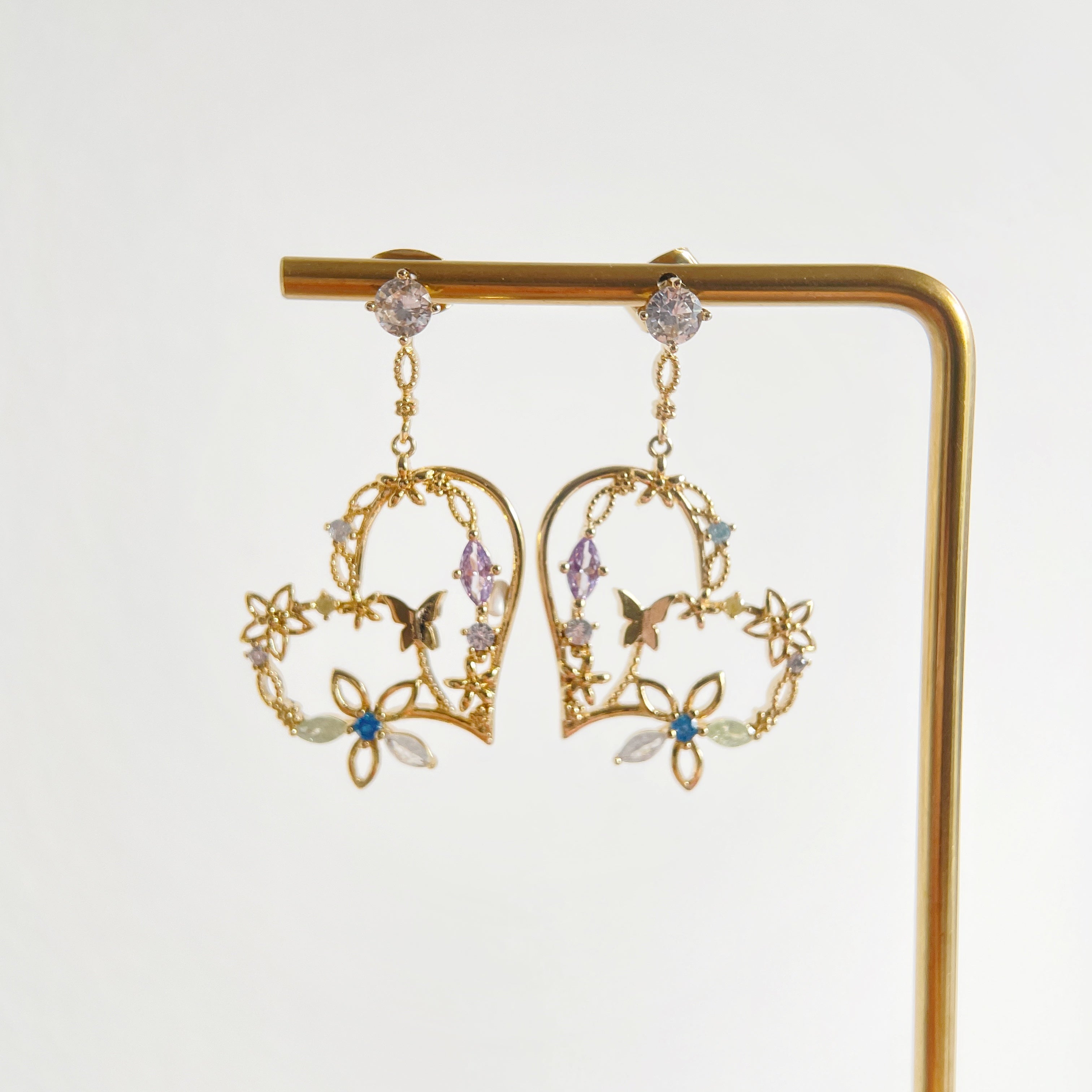 Golden Heart Bloom Jewelry Set - Sisilia Jewels