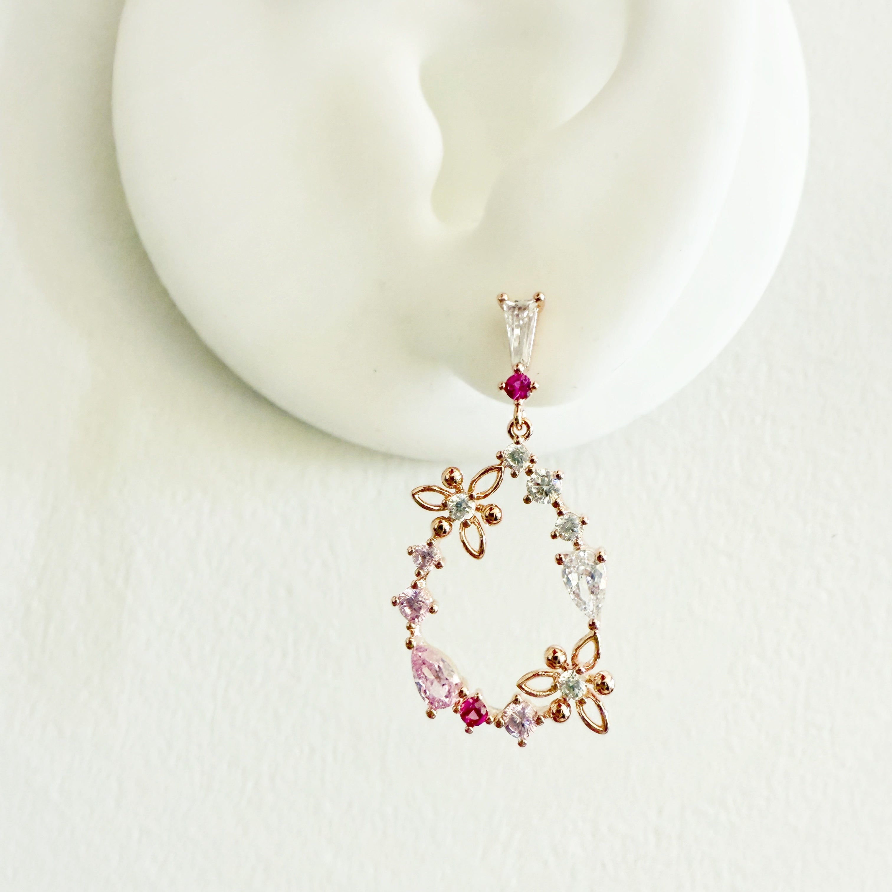 Rose Gold Elegance and Floral Charm Jewelry Set - Sisilia Jewels