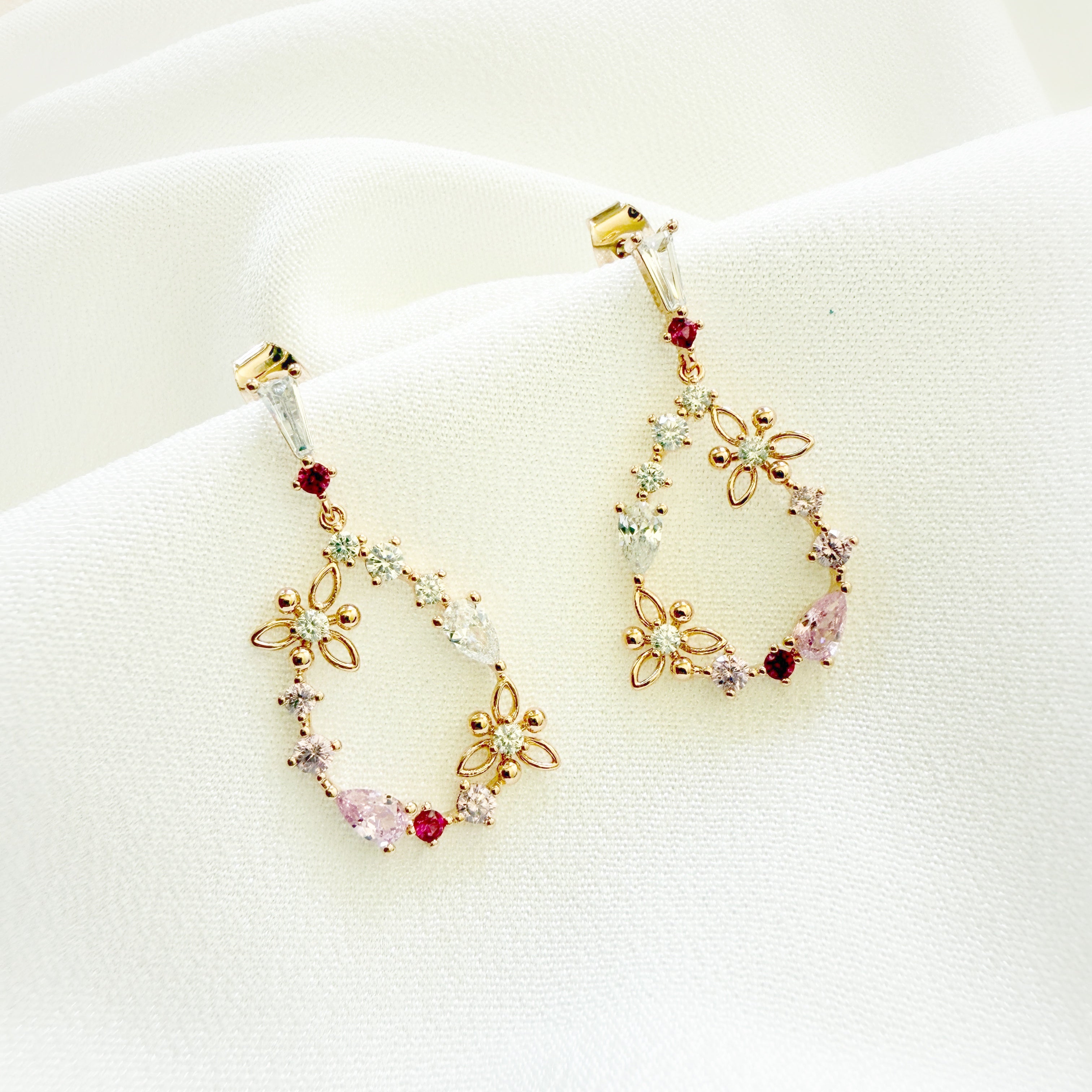 Rose Gold Elegance and Floral Charm Jewelry Set - Sisilia Jewels