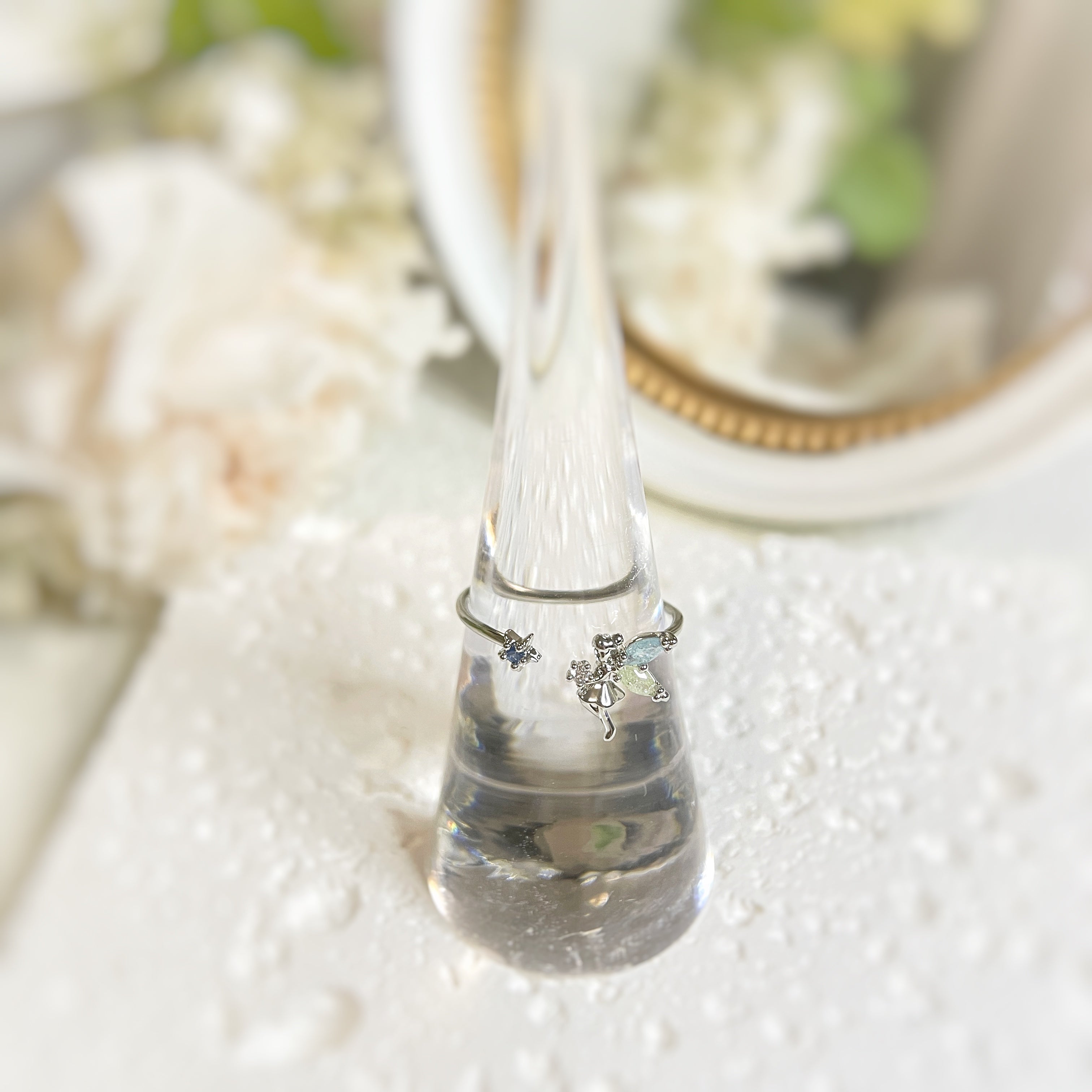Fluttering Fairy Silver Adjustable Ring - Sisilia Jewels