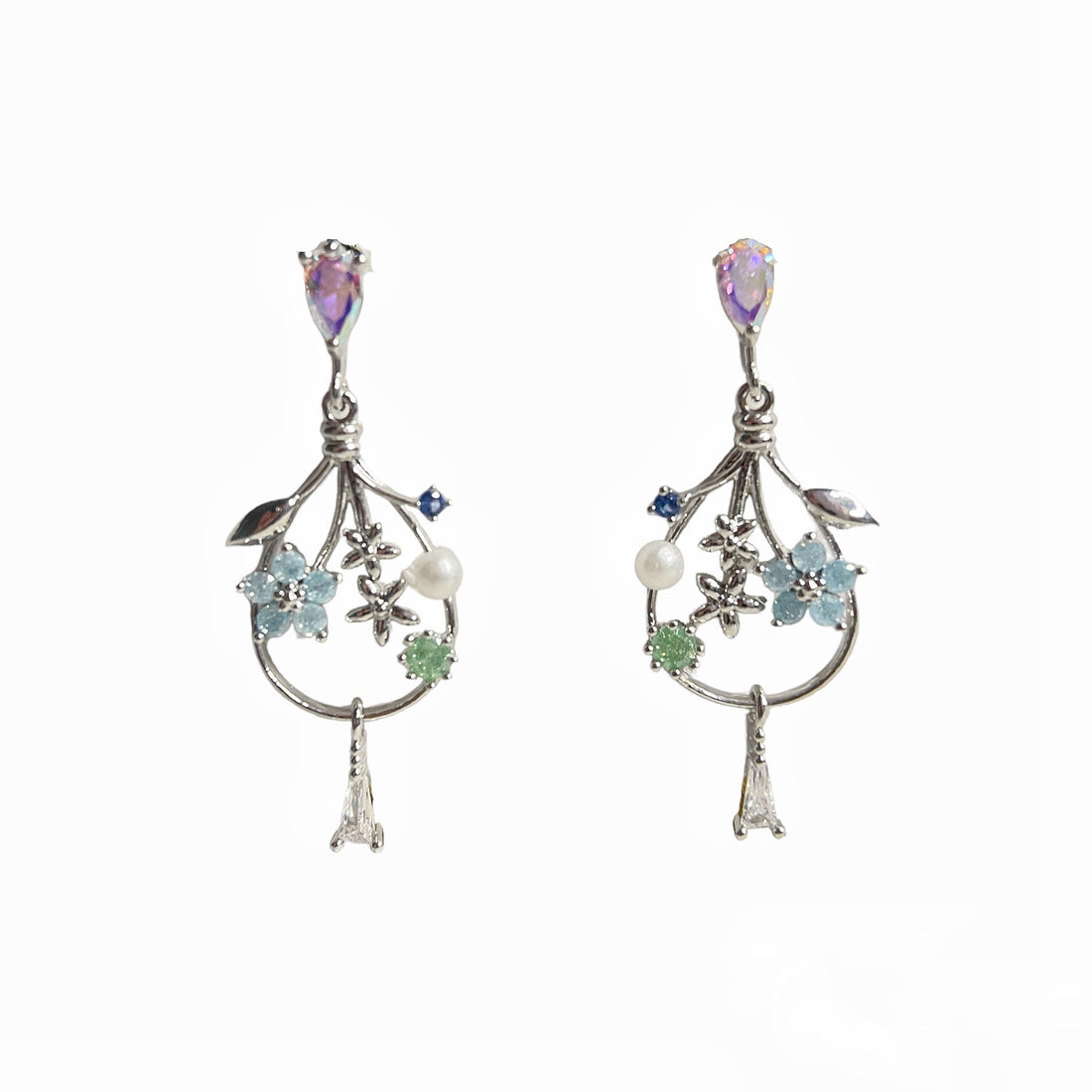 Inverted Bloom Cascade Earrings - Sisilia Jewels