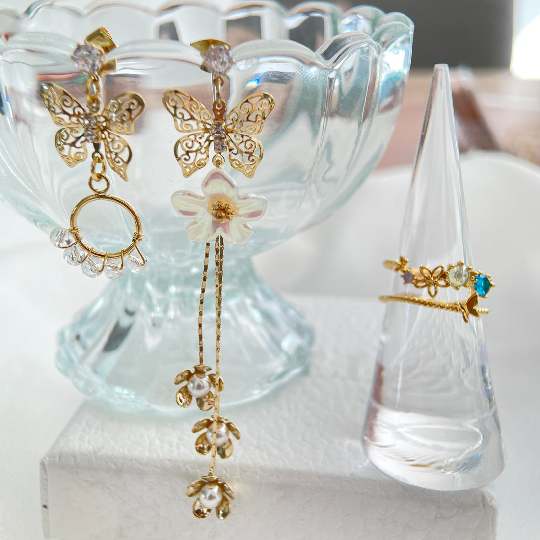 Gold Elegant Butterfly Jewelry Set - Sisilia Jewels