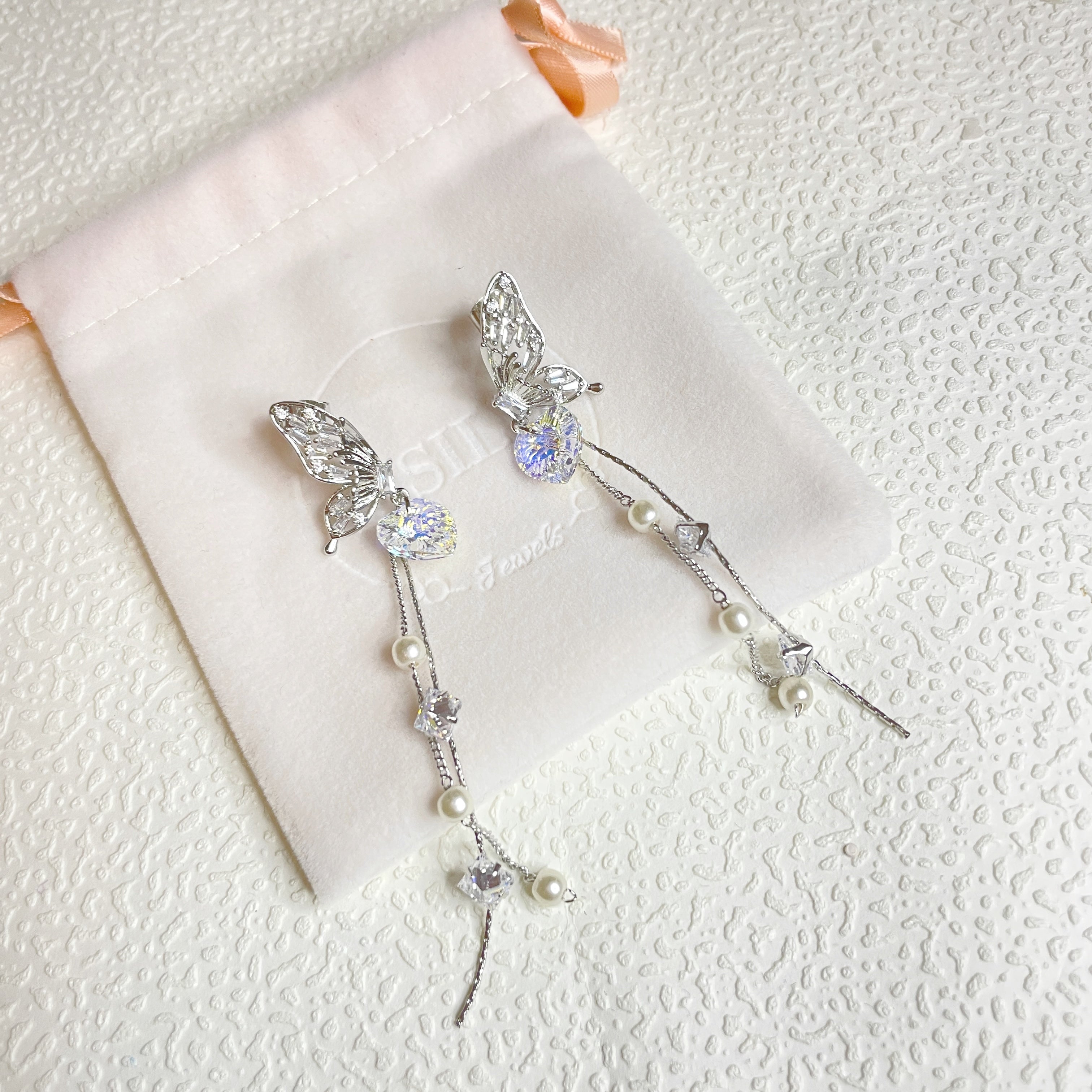 Dream Butterfly Silver Jewelry Set