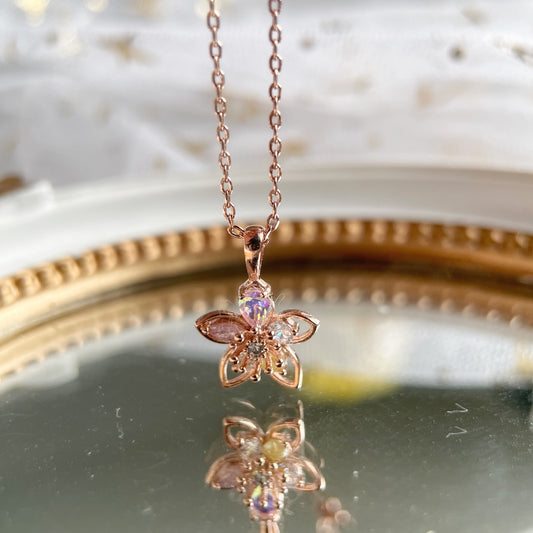 Colorful Gem Pentas Pendant Necklace - Sisilia Jewels