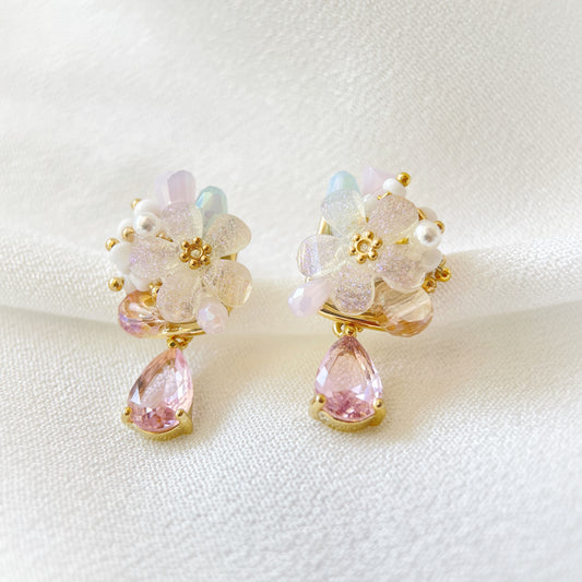 Blossom Tear Drop Elegance Earrings - Sisilia Jewels