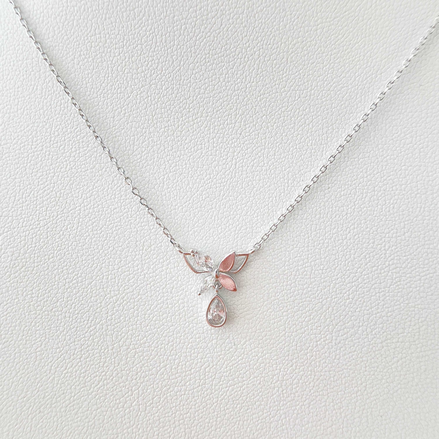 Butterfly Ballet Waterdrop Pendant Necklace - Sisilia Jewels